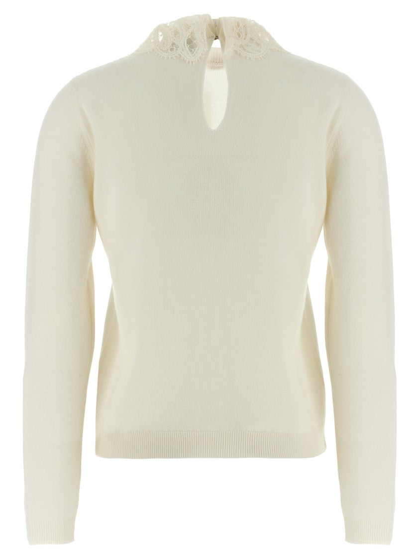 Fabiana Filippi Lace Neck Sweater