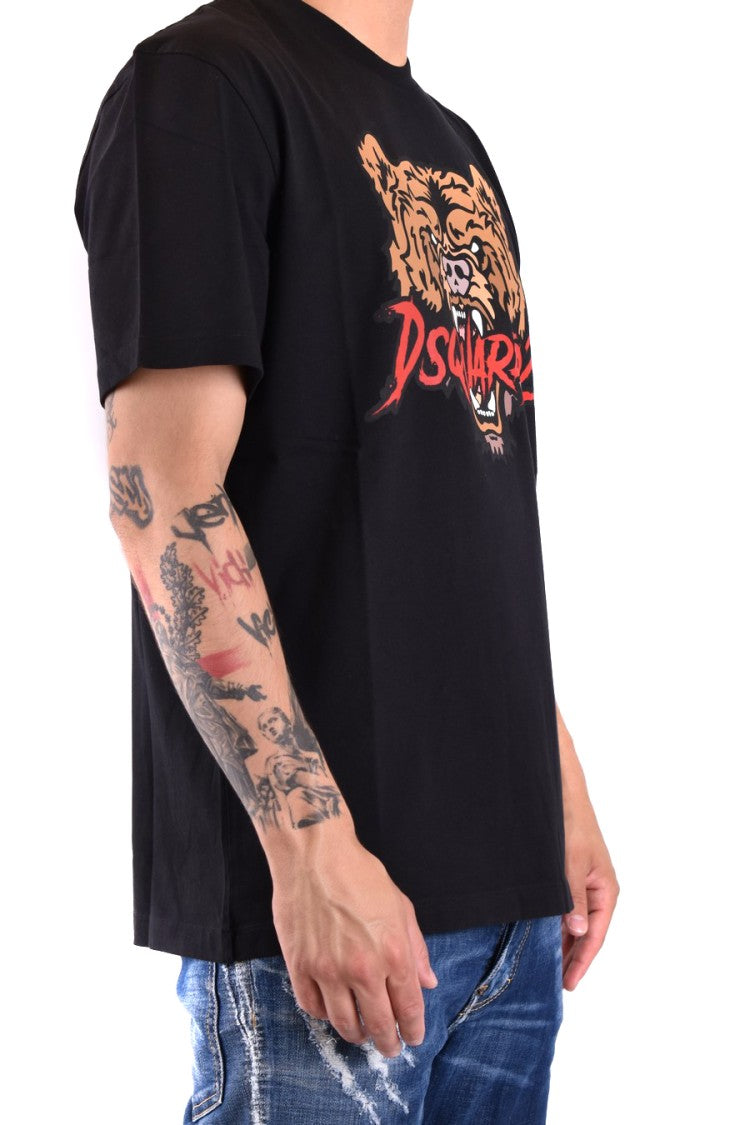 Dsquared2 Graphic Bear Print Relaxed-Fit T-Shirt