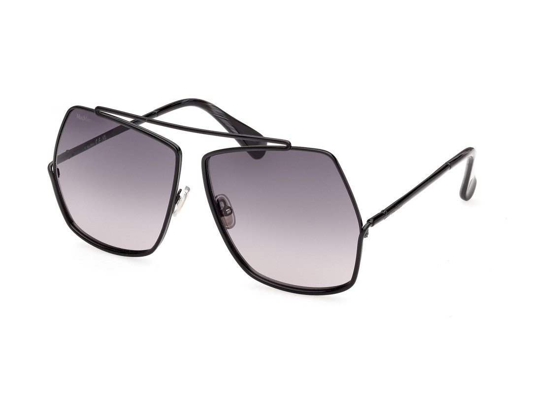 Max Mara Mm0006 Oversized Geometric Double Bridge Sunglasses