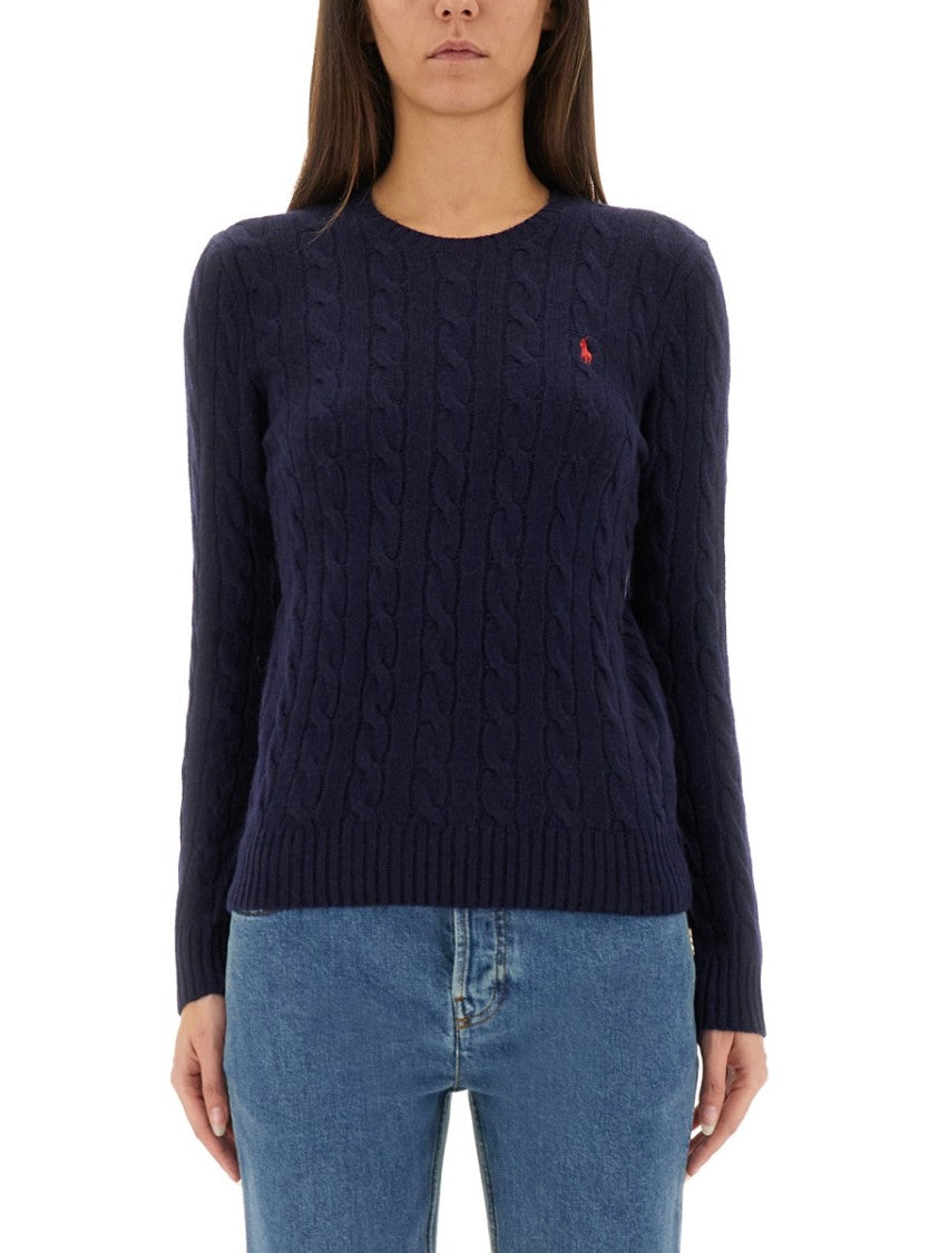 Polo Ralph Lauren Cable-Knit Sweater With Round Neckline