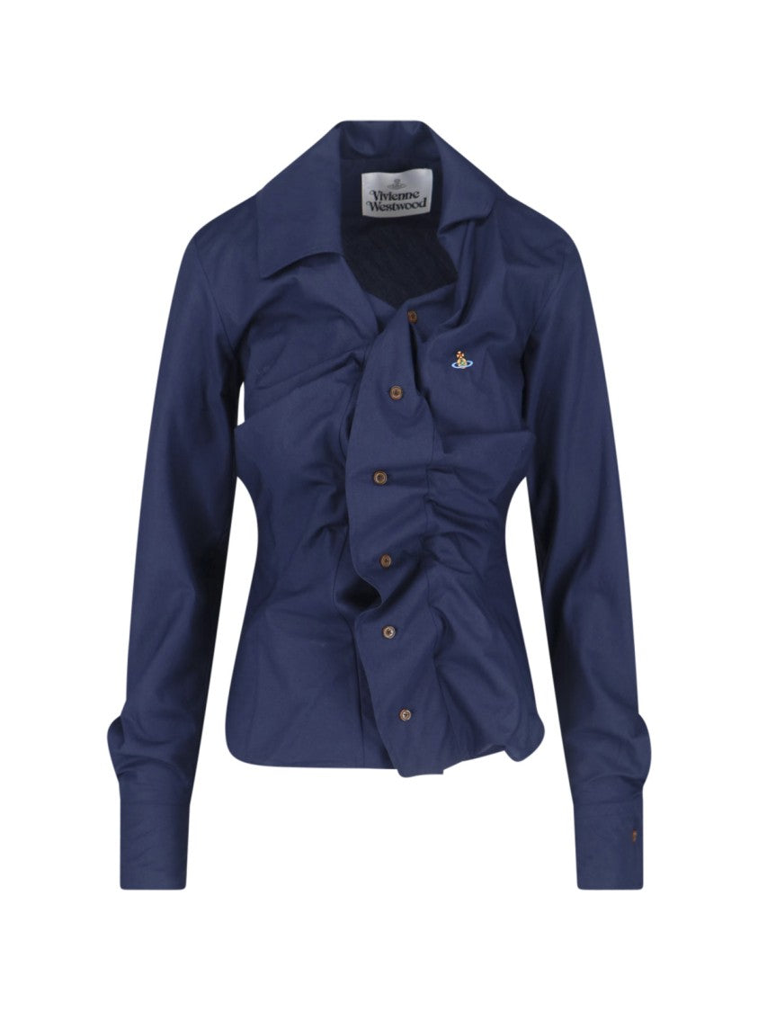 Vivienne Westwood “Drunken” Shirt – Blue