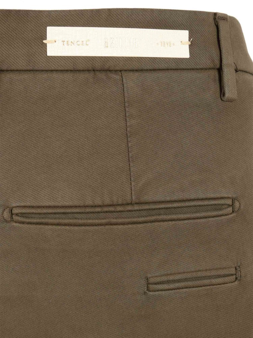 Briglia Tailored Black Formal Pants With Side Pockets