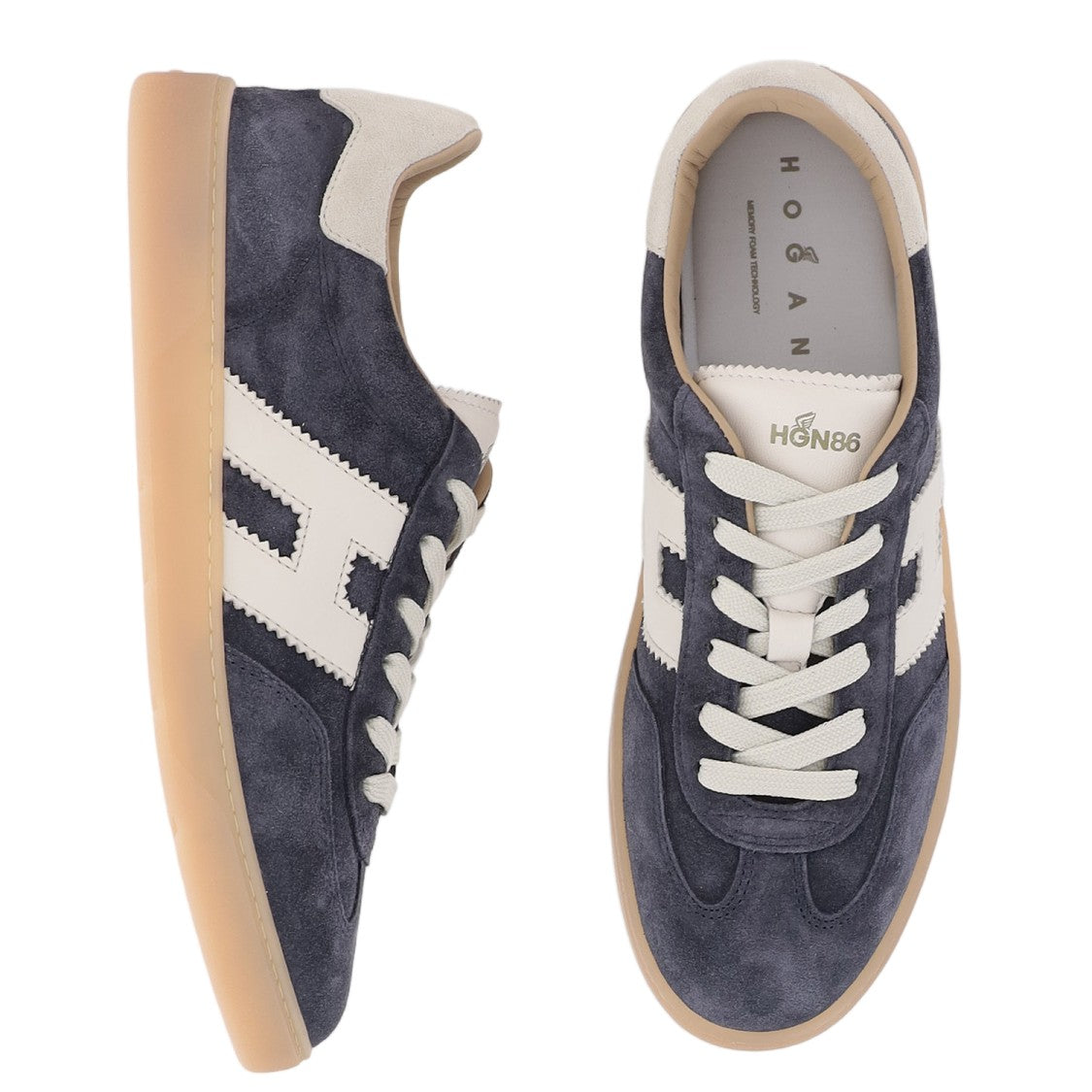 Hogan Low-Top Suede Sneakers With Memory Foam Insole