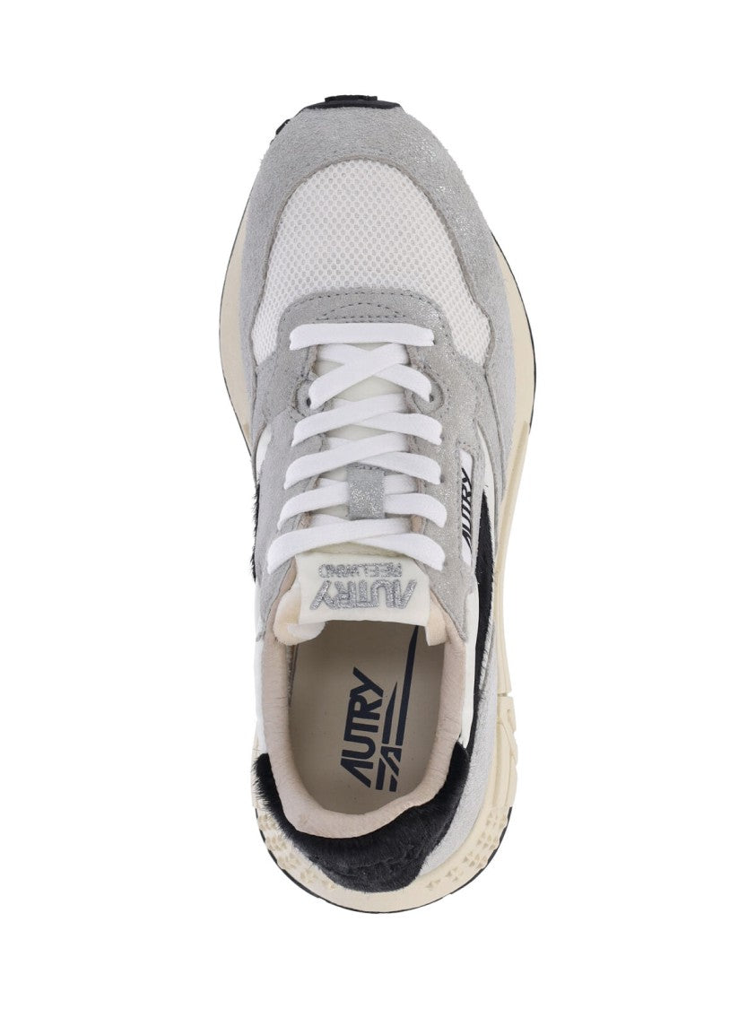 Autry Silver Leather Reelwind Low Sneakers