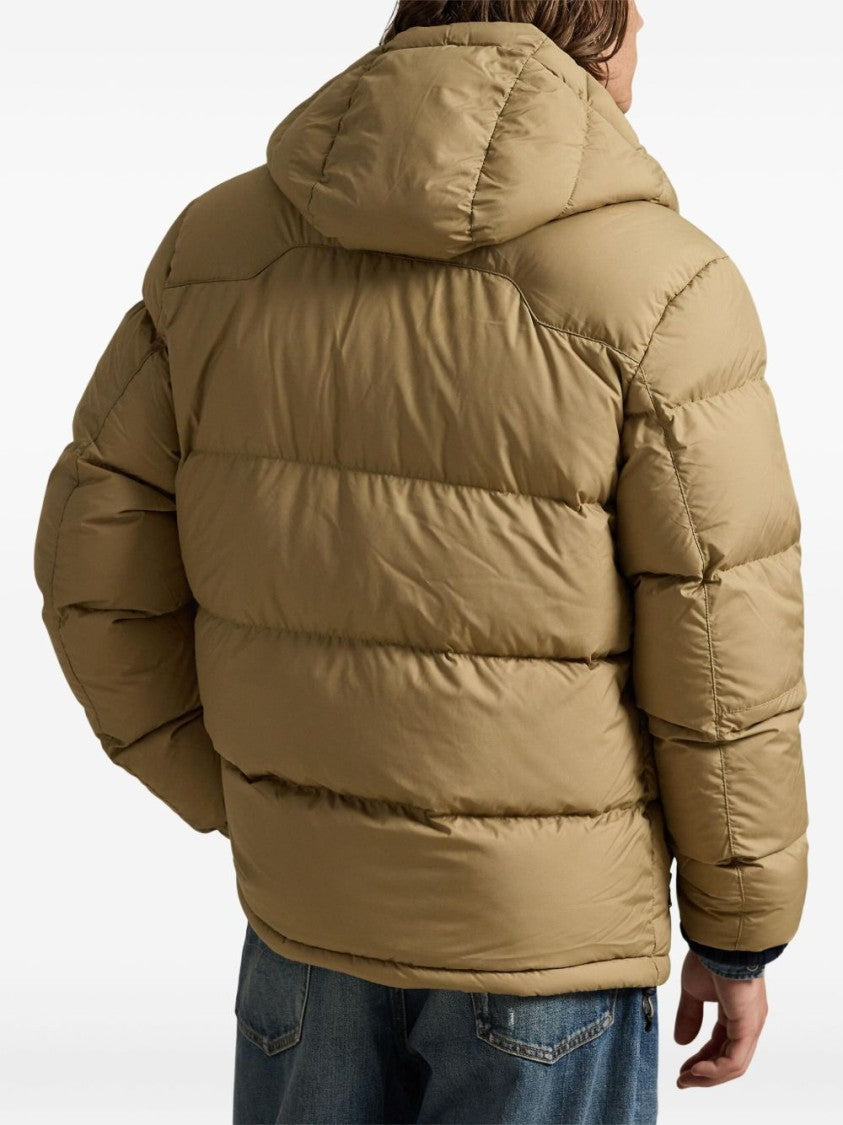 Polo Ralph Lauren Hooded Down Jacket With Quilted Design