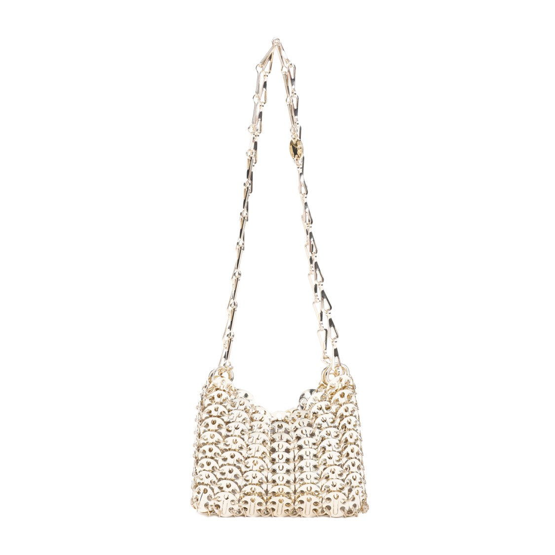 Rabanne 1969 Nano Light Gold Brass Pochette