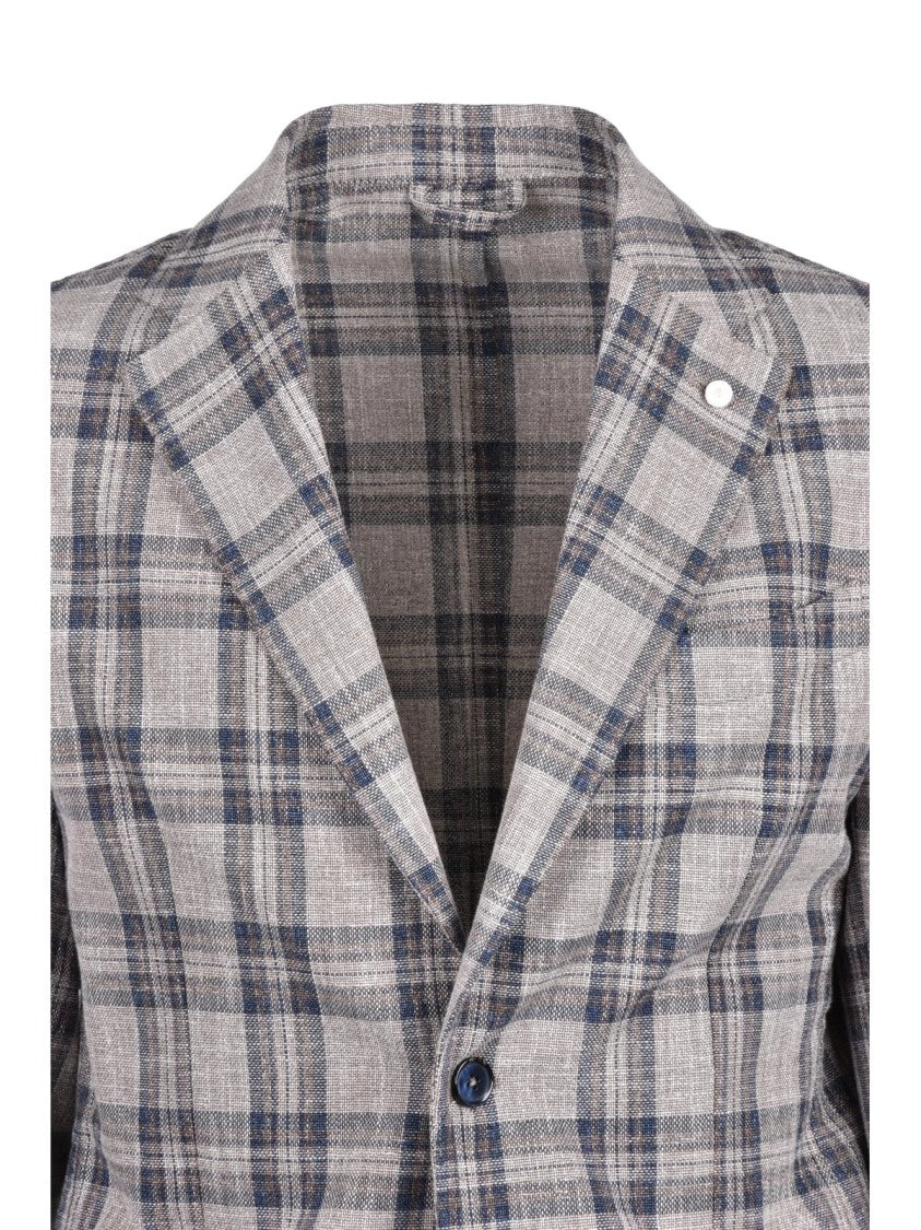 Luigi Bianchi Cotton Fitted Jacket - White