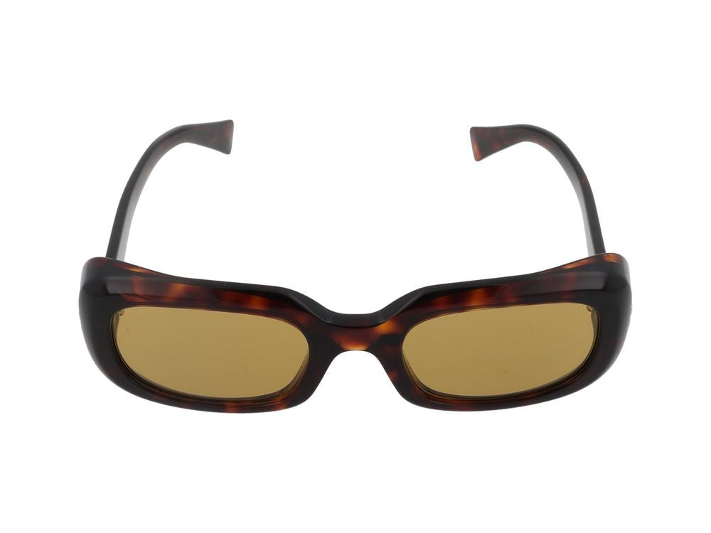 Miu Miu Tortoiseshell B13s Sole Acetate Rectangular Sunglasses