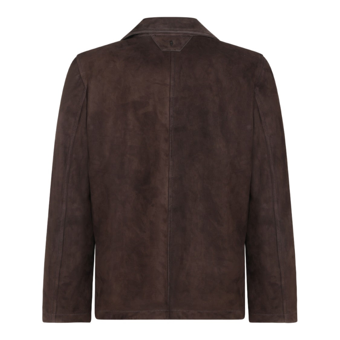 Salvatore Santoro Dark Brown Suede Minimalist Casual Jacket