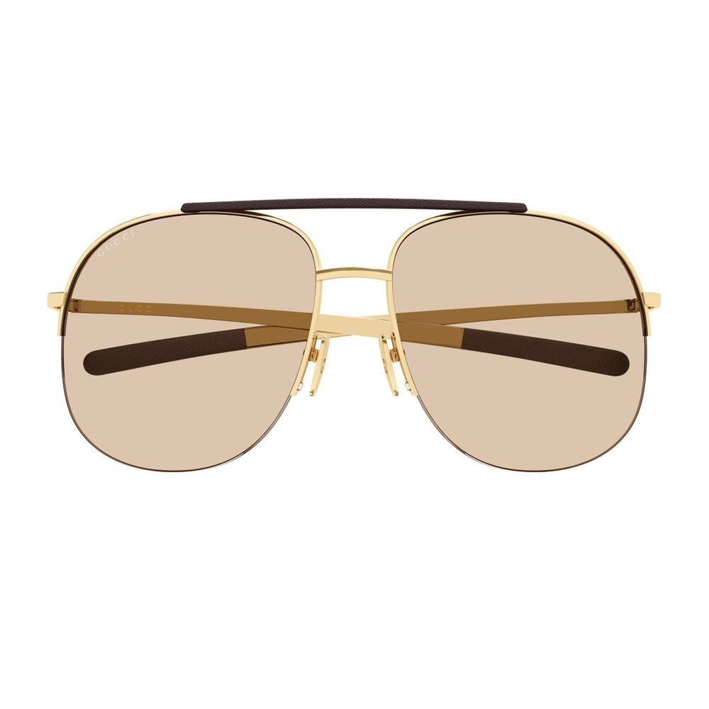 Gucci Gg2165s 002 Gold Brown Sunglasses