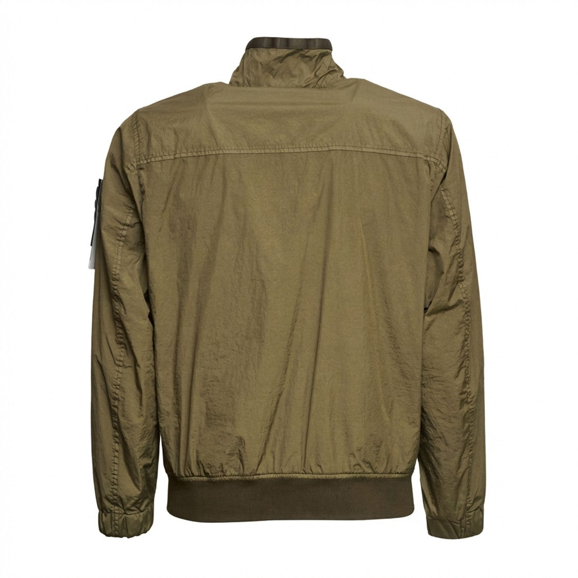 Stone Island Crinkle Reps Ny Elasticated Trim Bomber Jacket