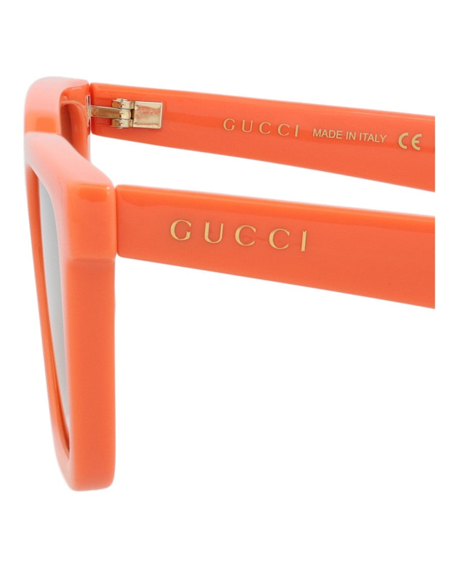 Gucci Square-Frame Injection Sunglasses With Saddle Nose Bridge