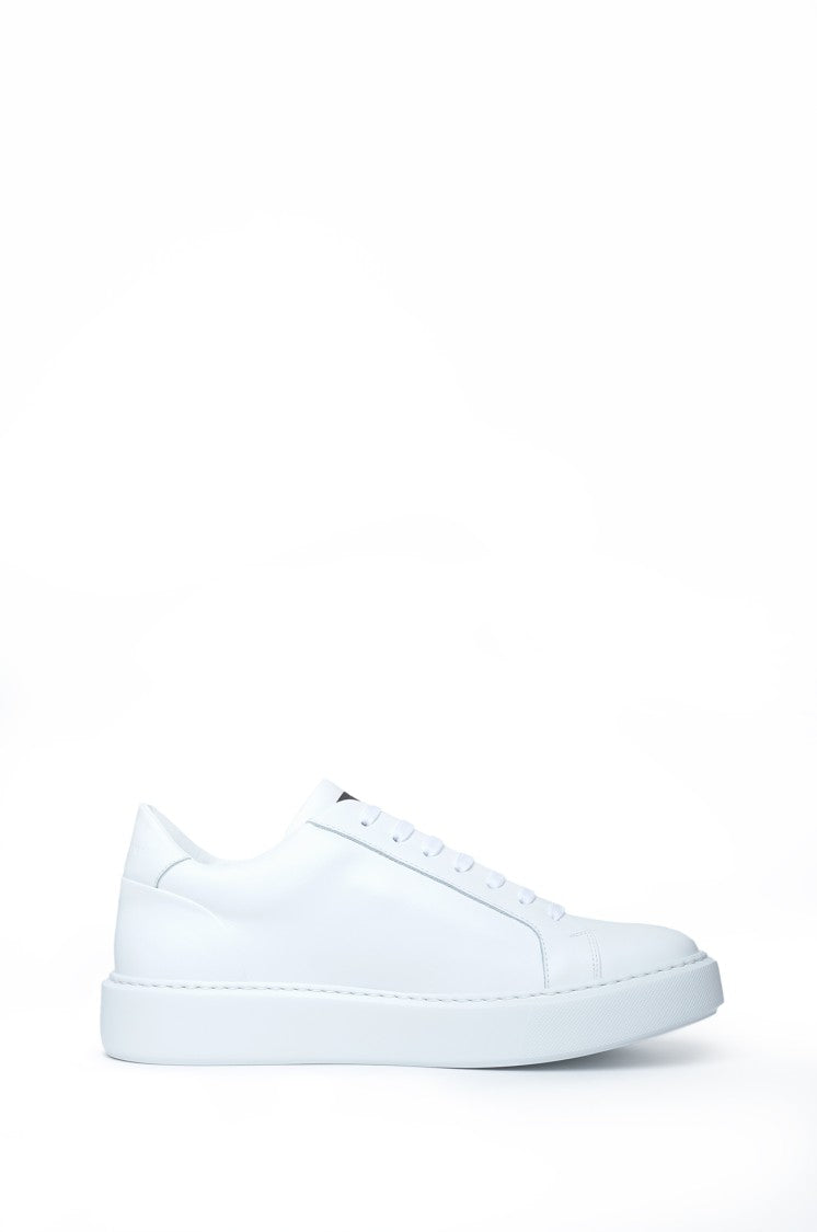 Gazzarrini X Michele Franzese Smooth Leather Low-Top Sneakers With Rubber Sole