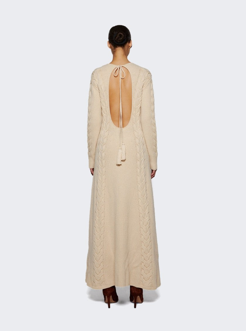 Johanna Ortiz Azure Horizons Ankle Dress Ecru