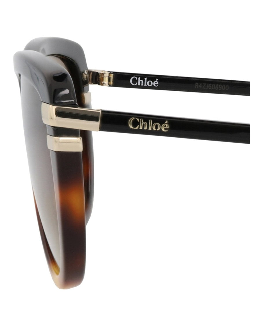 Chloé Square-Frame Recycled Acetate Sunglasses With Gradient Lenses