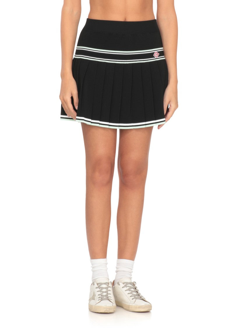 Casablanca Pleated Viscose Skirt