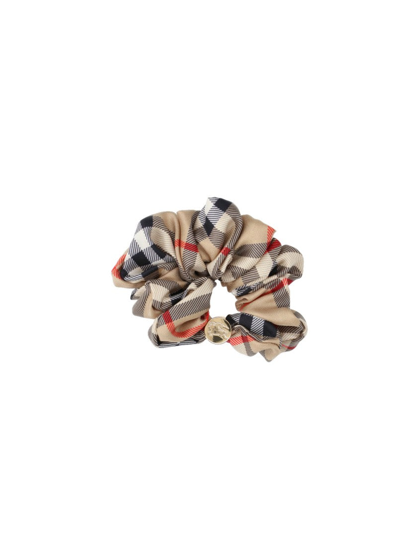 Burberry "Check" Scrunchie – Beige