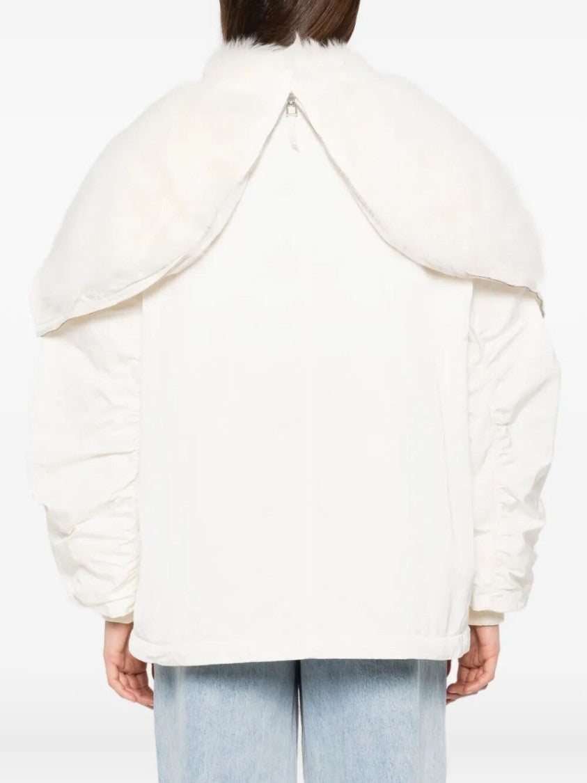 Ermanno Scervino Voluminous Parka With Oversized Collar