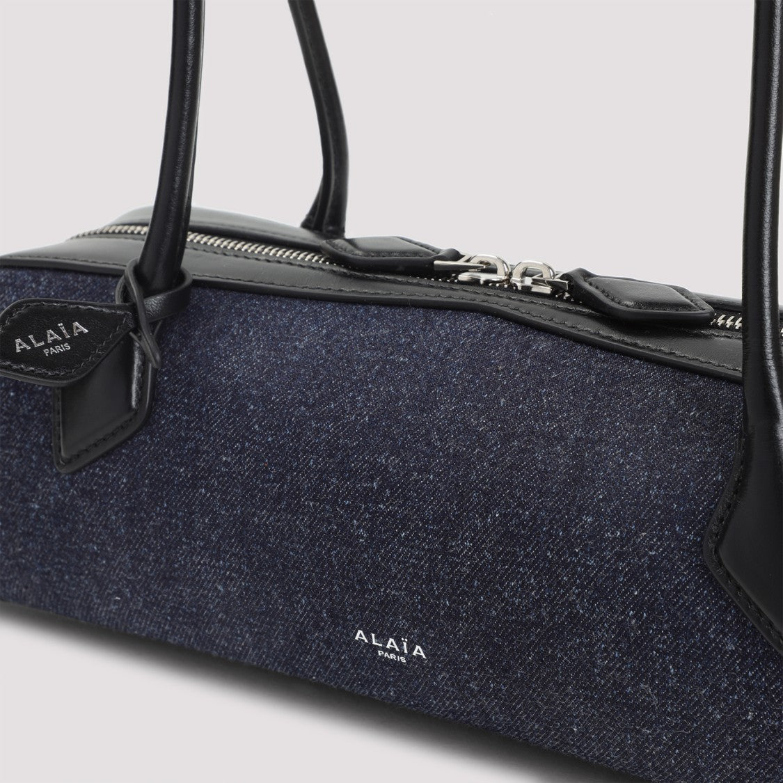 Alaïa Rectangular Denim Shoulder Bag