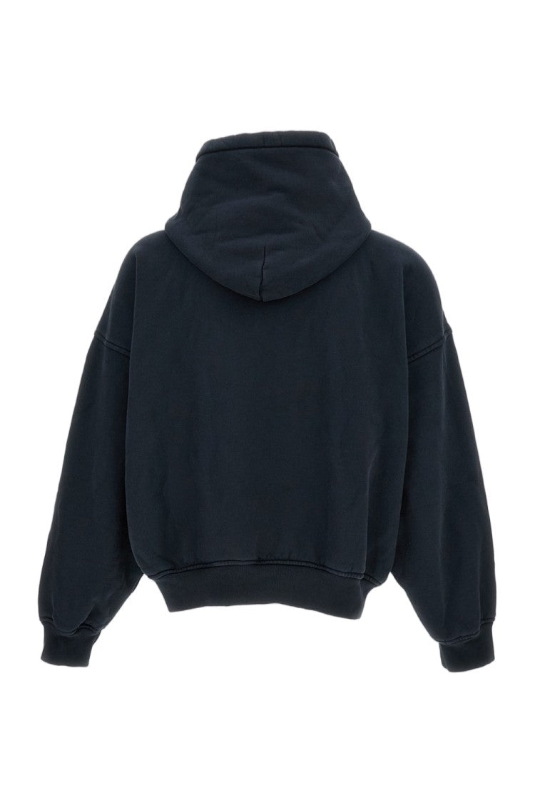 Rhude Dark Blue Cotton Loose Fit Hoodie