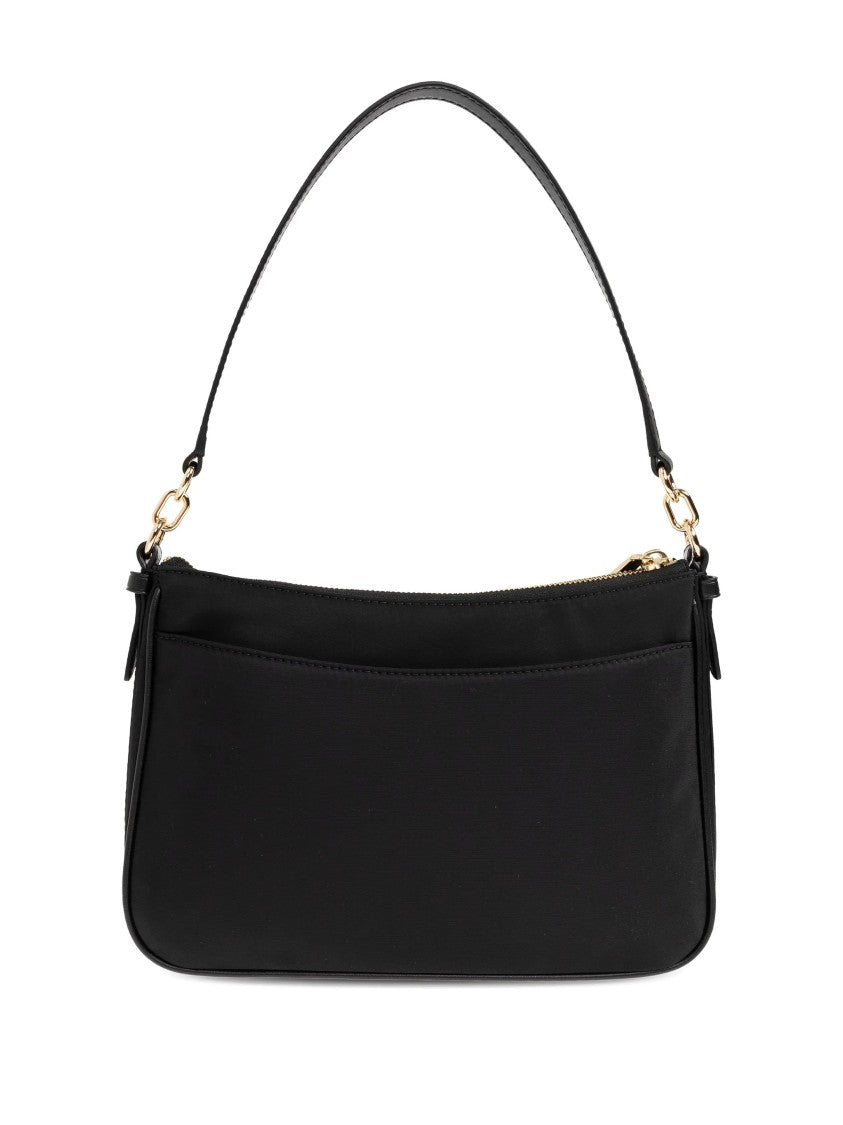 Michael Kors Black Pochette Rectangular Smooth Leather Bag