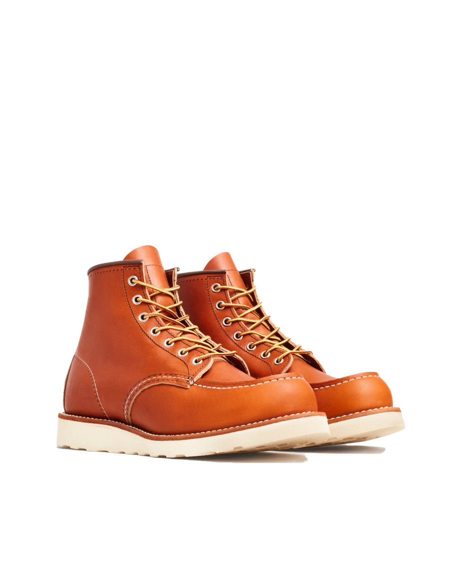 Red Wing Moccasin Toe Ankle Boot With Reinforced Heel