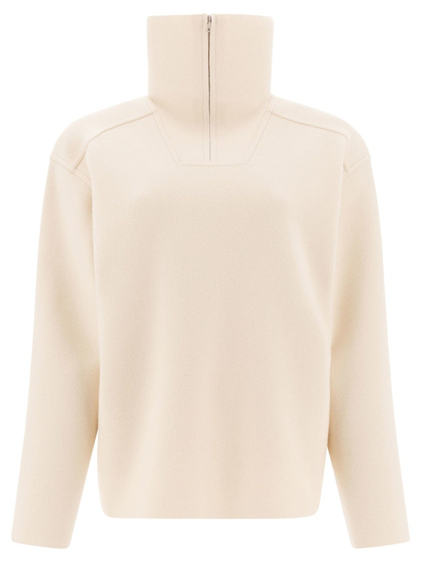 Auralee High Zip-Up Collar Knitwear