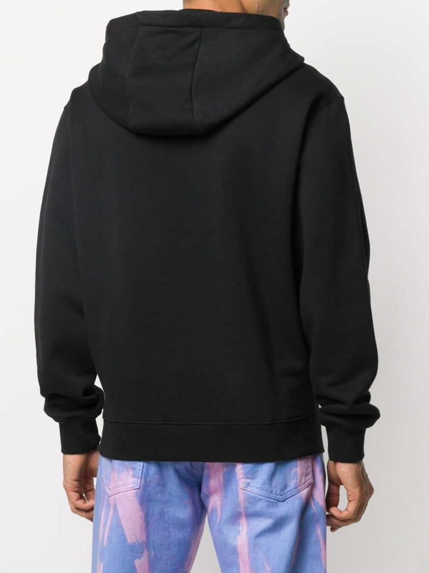 Msgm Black Felpa Con Cappuccio Hoodie