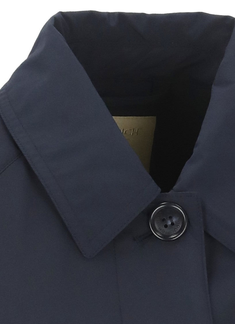 Woolrich Dark Blue Woolrich Trench Coat