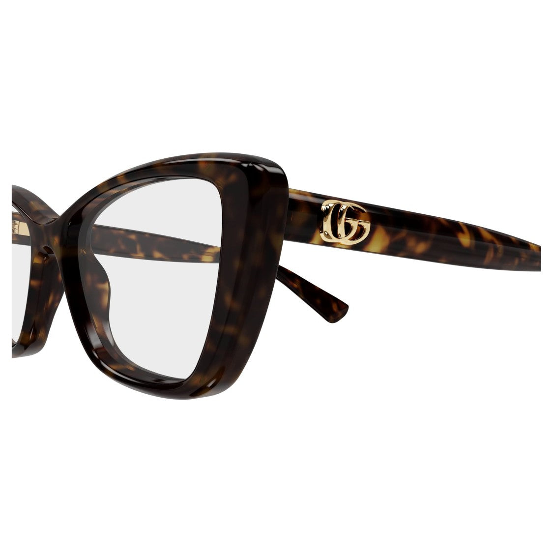 Gucci Gg1977o Cat-Eye Tortoiseshell Frame Eyeglasses