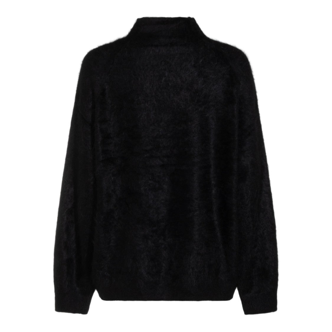 Thom Krom Fuzzy High Neck Sweater With Ribbed Cuffs