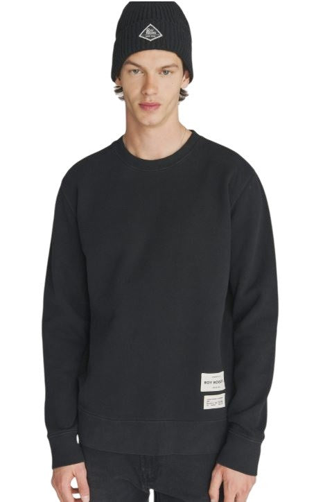 Roy Rogers Solid-Color Brushed Cotton Crewneck Sweatshirt.