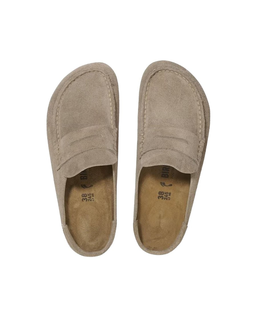 Birkenstock Moccasin-Style Slip-On Shoes In Soft Suede