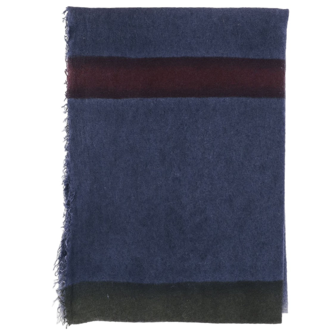 Faliero Sarti Cashmere-Silk Scarf With Eros Pattern And Fringed Edges