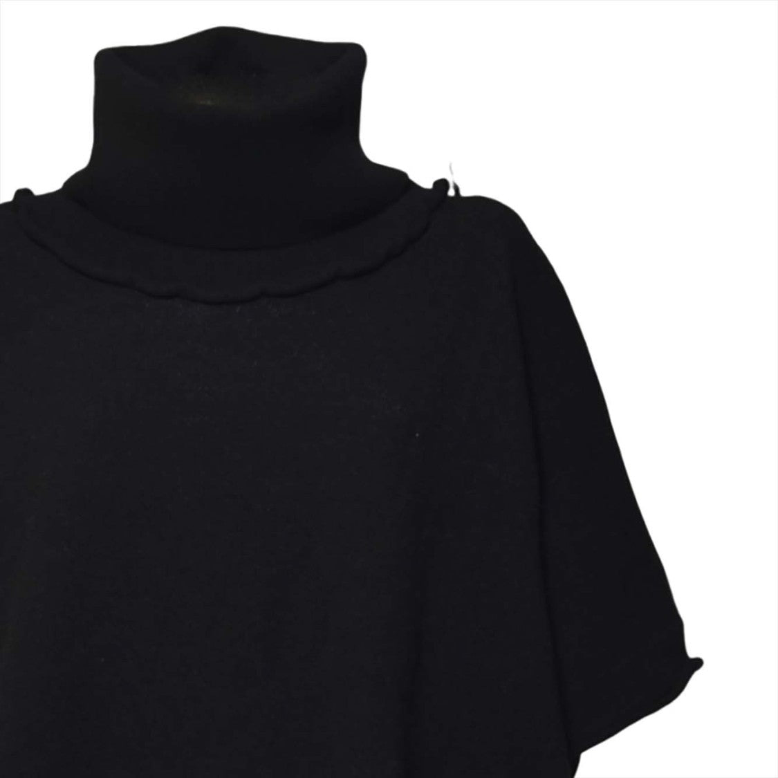 Solotre Tailored Minimalist Black Jacket With Classic Collar