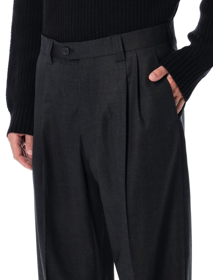 Mfpen Classic Wool Trousers Dark Grey