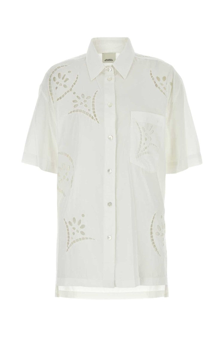 Isabel Marant White Modal Blend Bilya Shirt