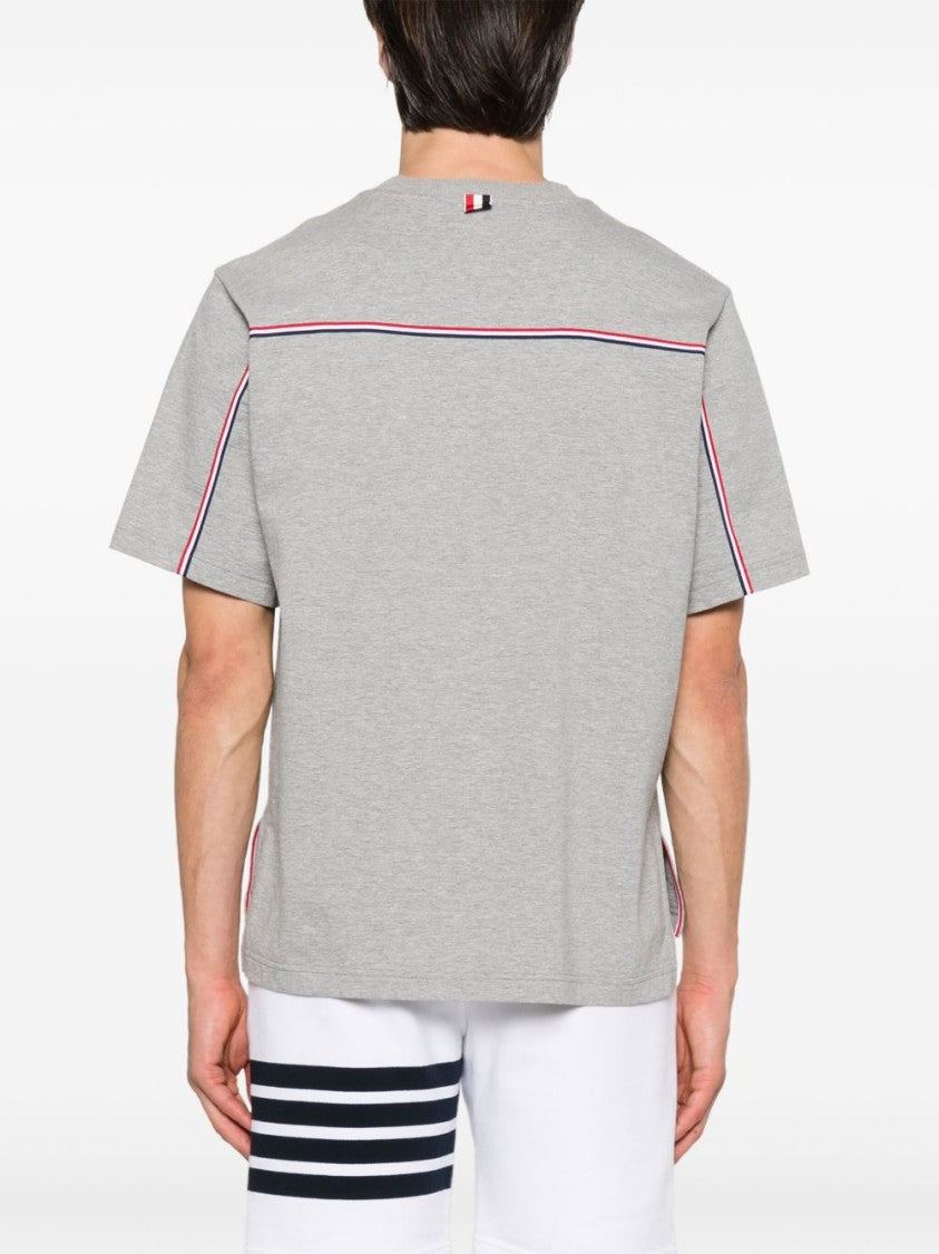 Thom Browne Heather Grey Oversized Short-Sleeve Jersey Tee