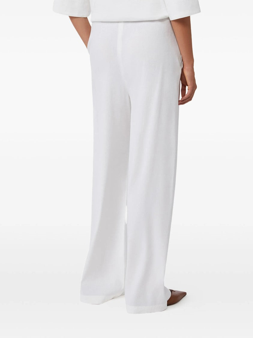 Max Mara Mxpdestin Relaxed Fit Fabric Wide-Leg Pants