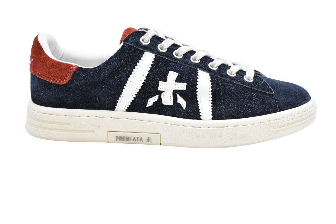 Premiata Black Suede Laced Sneakers