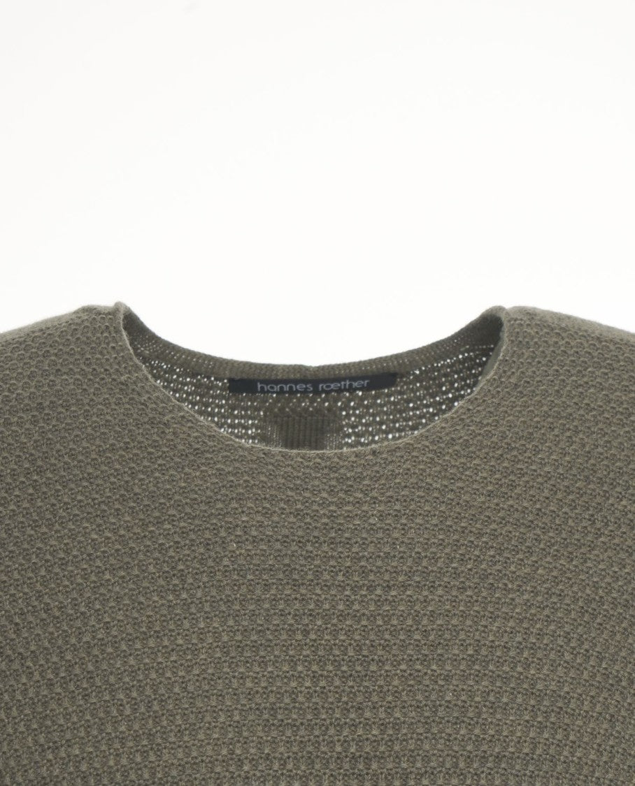 Hannes Roether Structured Knit Virgin Wool Sweater