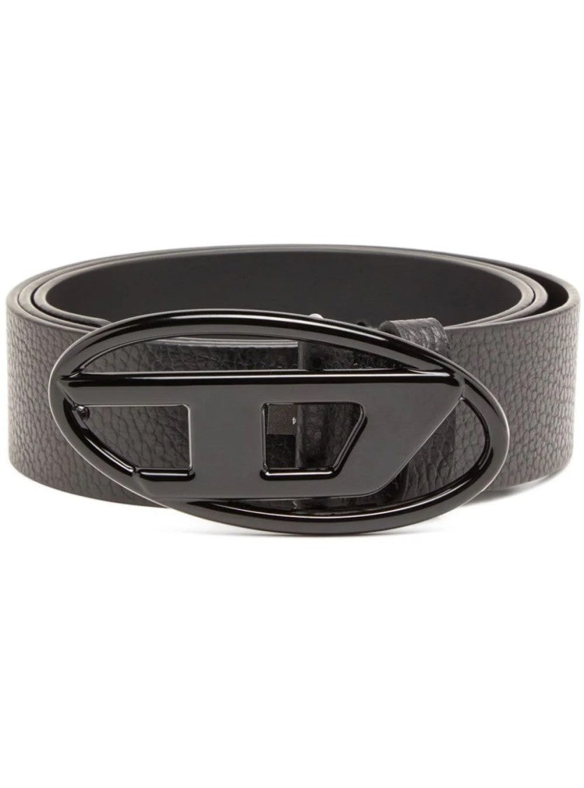 Diesel Textured Black Pmu Belt