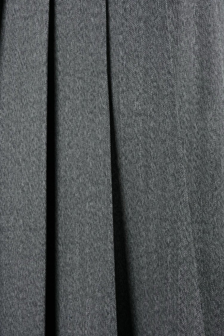 Officine Generale Midi Pleated Skirt - Grey