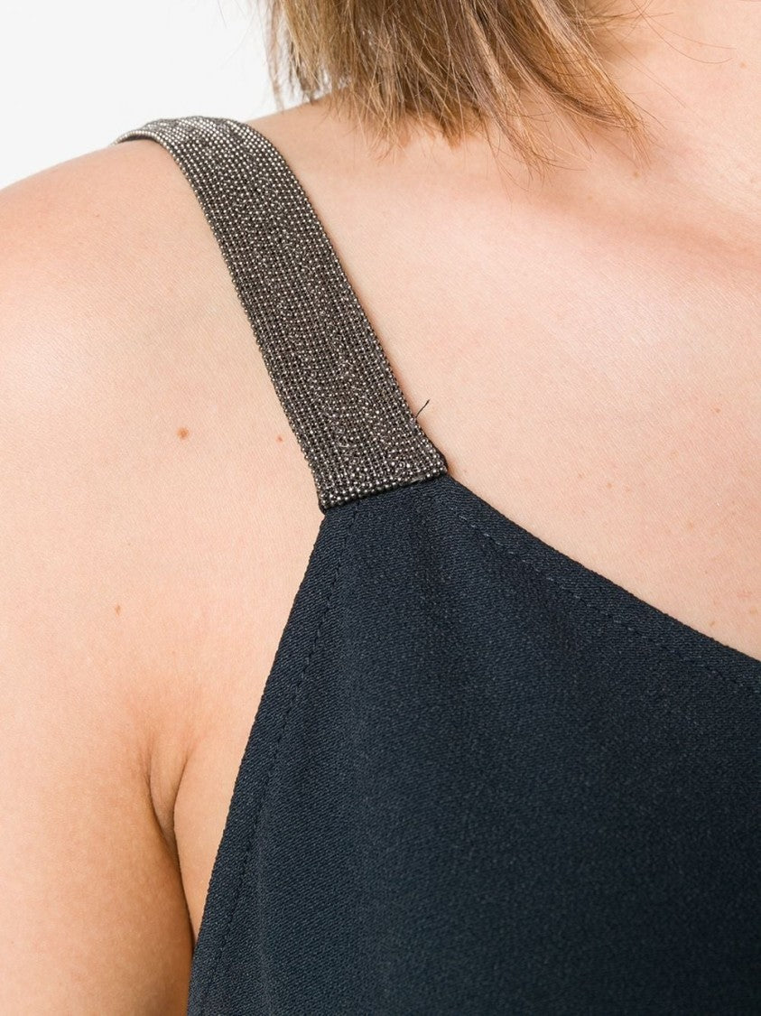 Fabiana Filippi V-Neck Asymmetrical Hem Top