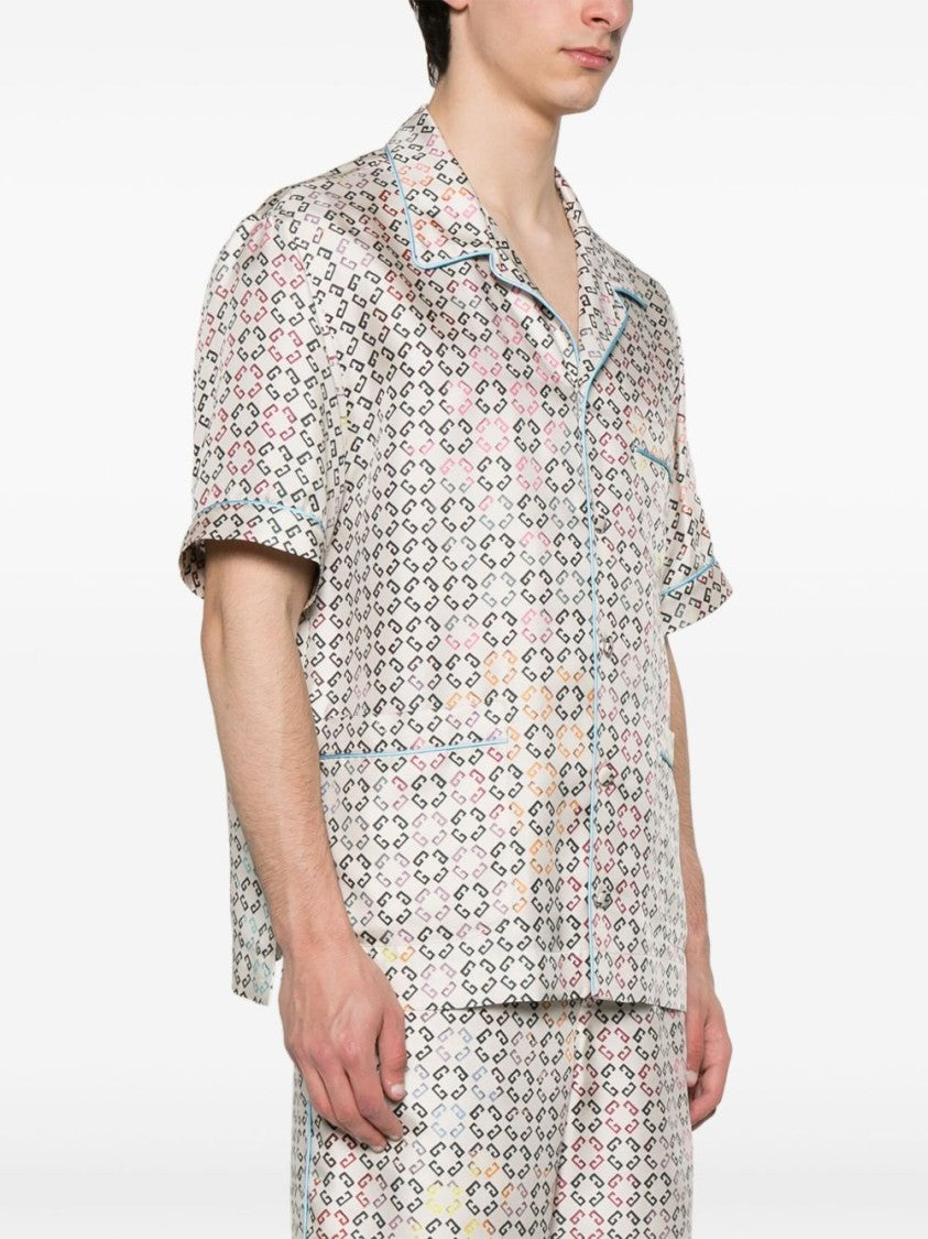 Givenchy Ecru Multi Patch Pocket Short Shirt
