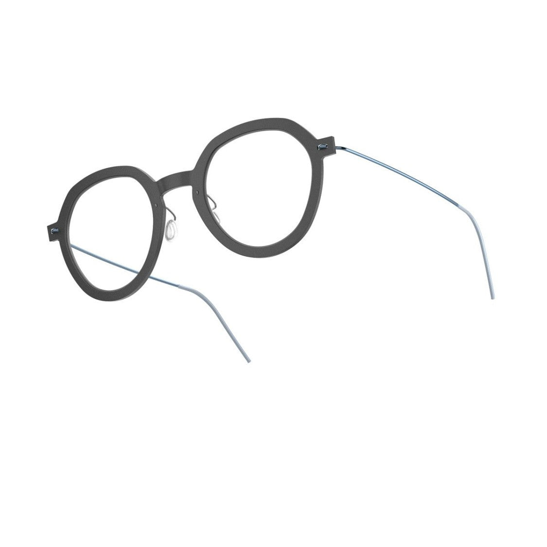 Lindberg Black N.O.W. 6636 Titanium Round Sunglasses