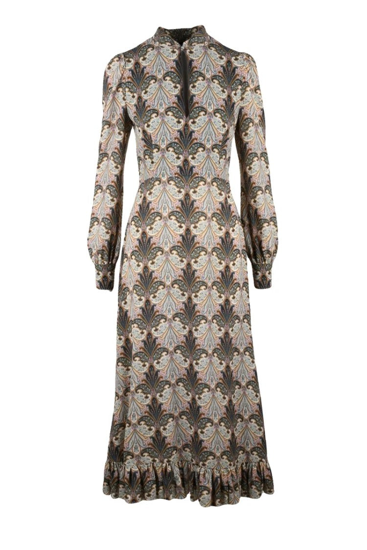 Etro Long Dress Multicolor - Multicolor