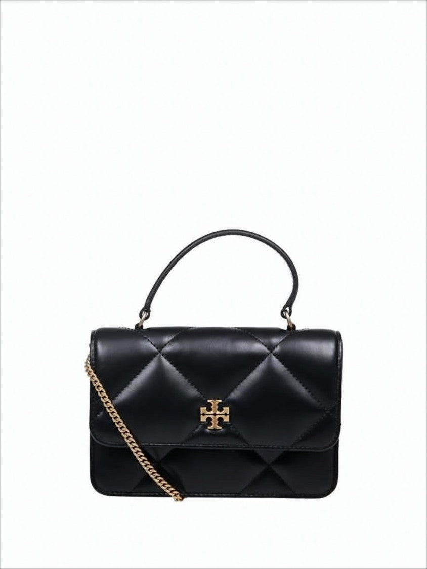 Tory Burch Quilted Leather Tote Bag With Gold-Tone Chain Strap