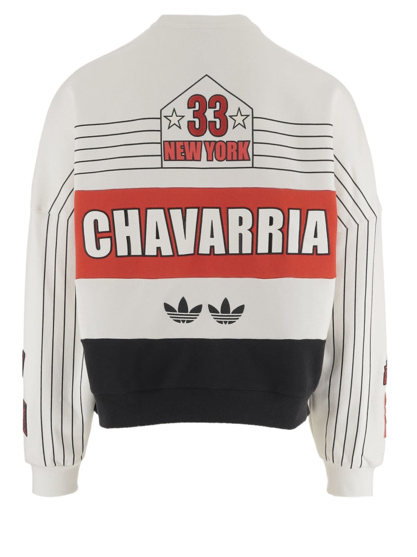 Adidas X Willy Chavarria Graphic Print Cotton Sweatshirt