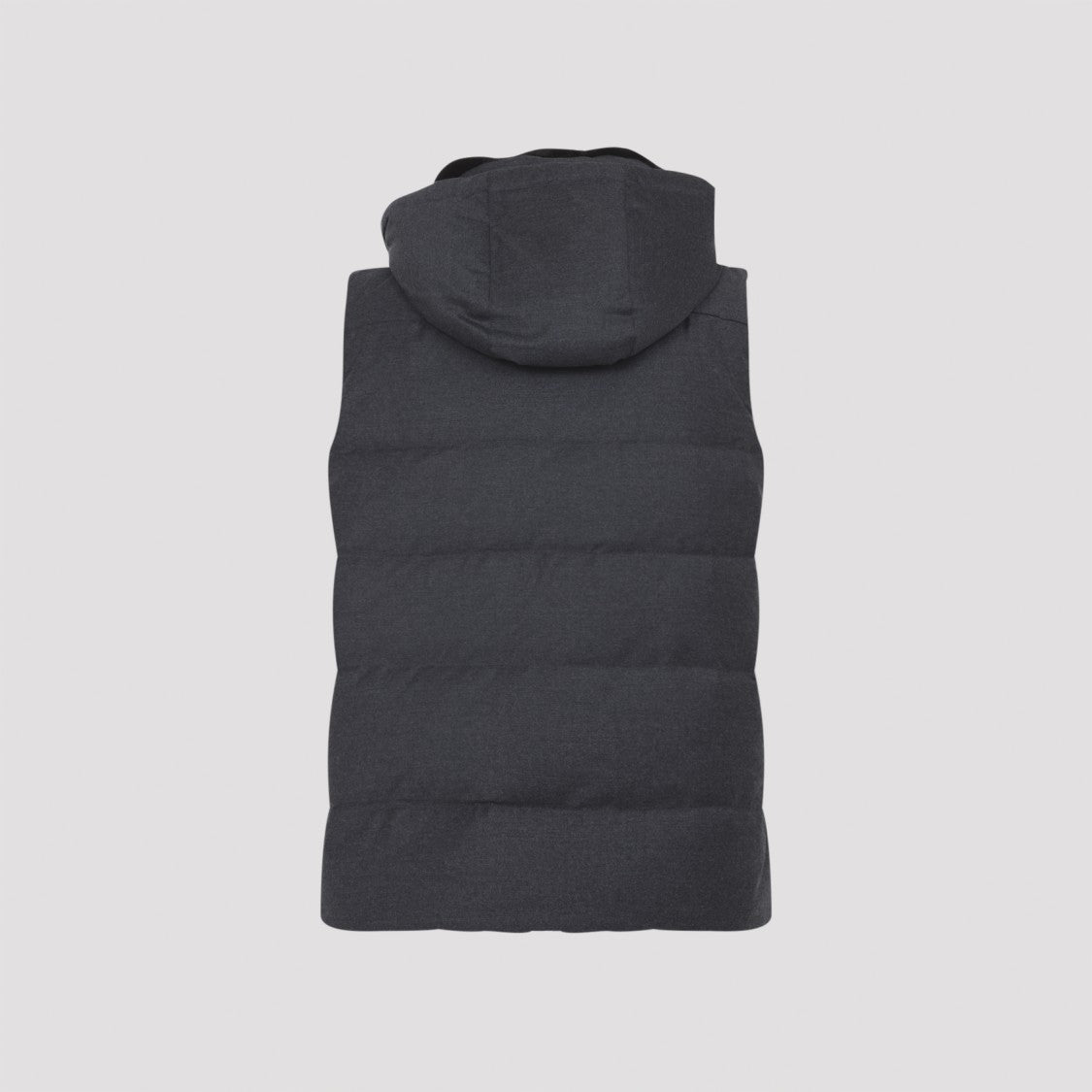 Yves Salomon Quilted Down Vest With Plush High Collar And Detachable Hood